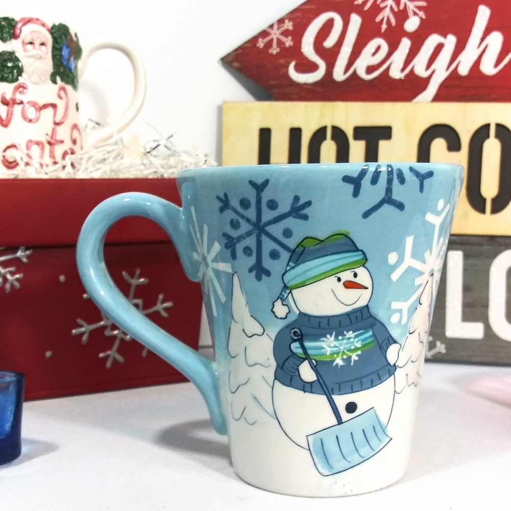 St. Nicholas Square snowman coffee tea cocoa mug